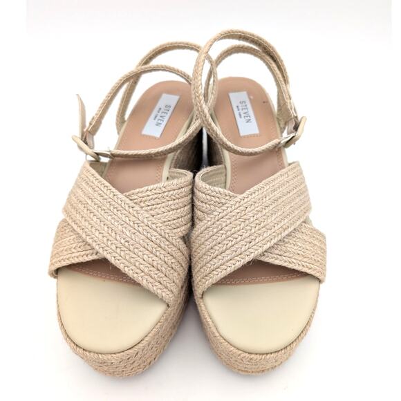 Steven New York Ramey Espadrille Platform Wedge Sandal Women's Size US9.5M EU40 - Picture 9 of 12